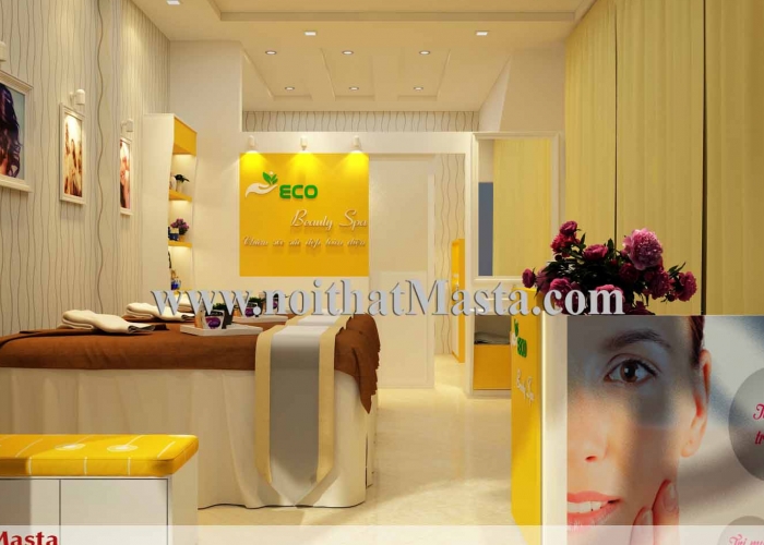 THIẾT KẾ NỘI THẤT ECO BEAUTY SPA - CHỊ NGÂN - HOÀNG MAI